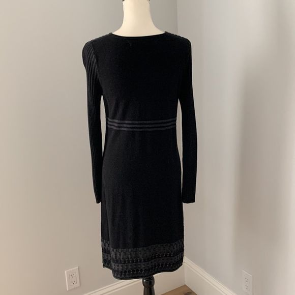 Max Studio long sleeve sweater dress with crew neck - Picture 7 of 10